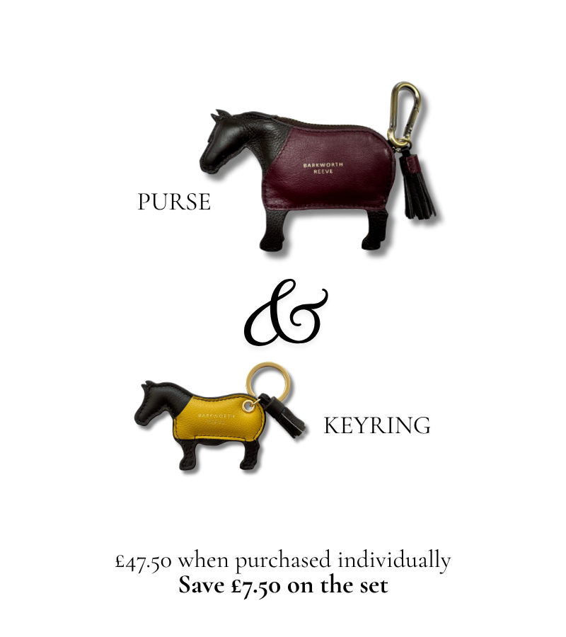 Pony Purse & Keyring Gift Set in Chocolate