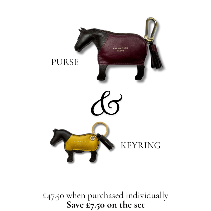 Pony Purse & Keyring Gift Set in Chocolate