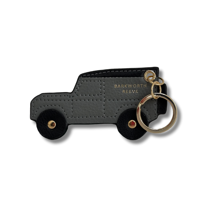Off Road 4x4 Keyring in Grey & Black Grain