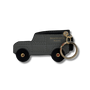 Off Road 4x4 Keyring in Grey & Black Grain