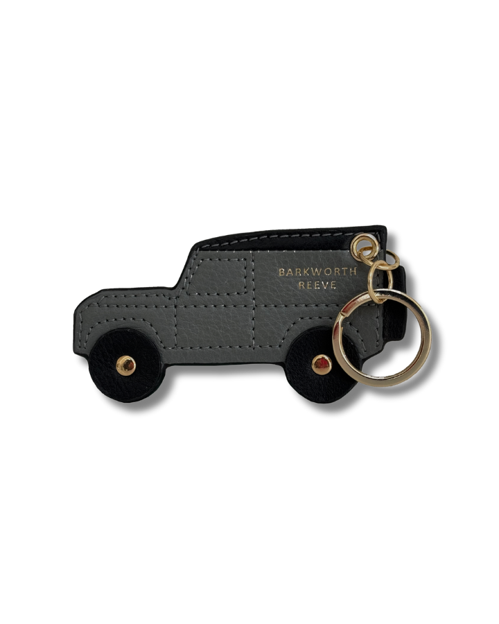 Off Road 4x4 Keyring in Grey & Black Grain