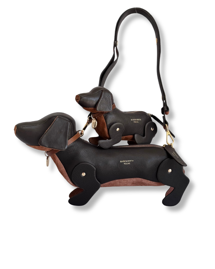 Doogle the Puppy Purse, in Chocolate Leather