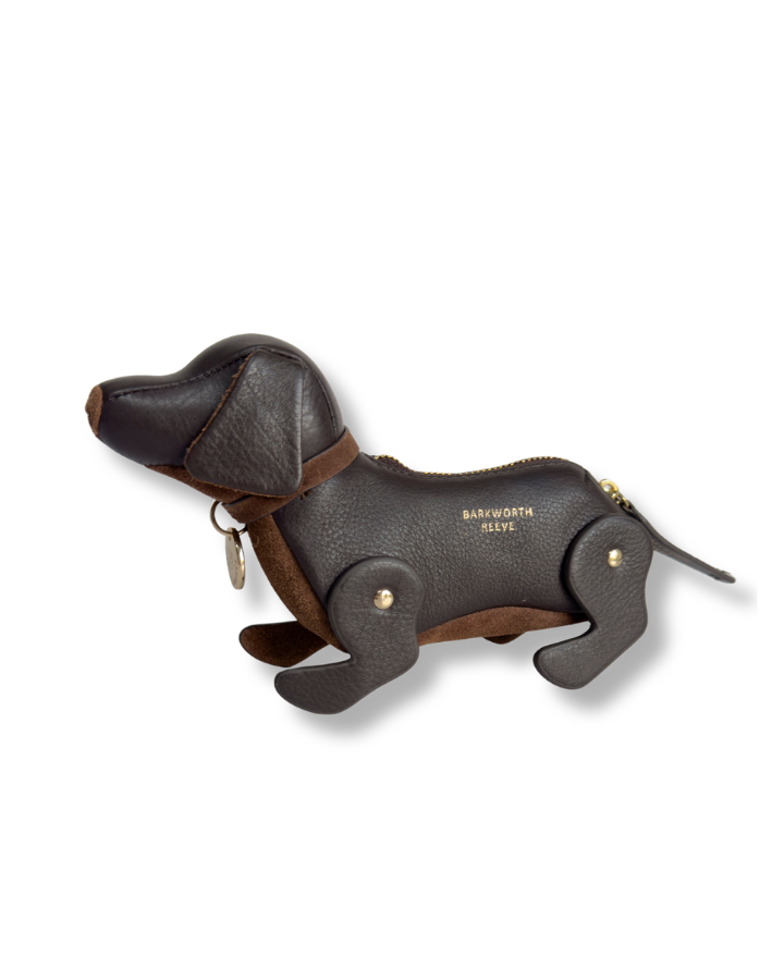 Doogle the Puppy Purse, in Chocolate Leather