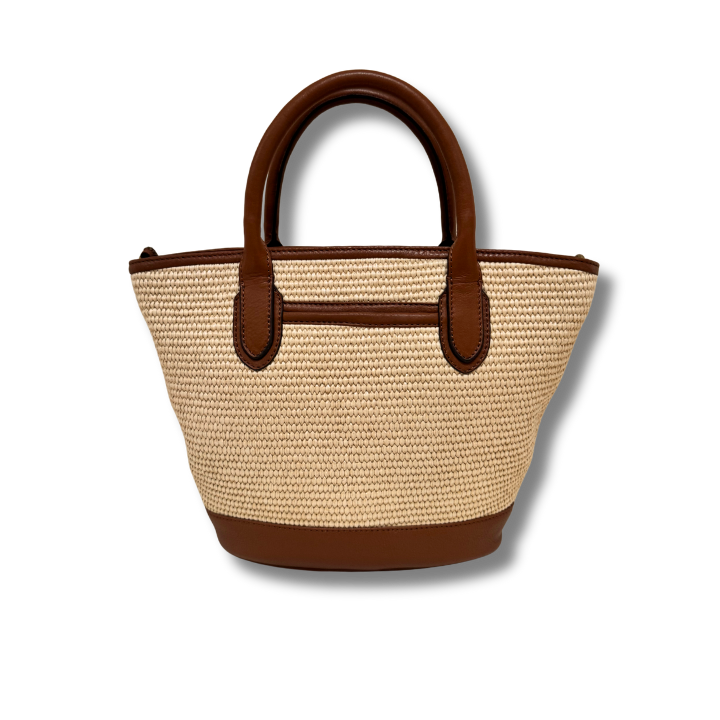 Bar Harbour Mini in Raffia & Tan Grain