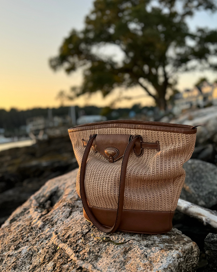 Bar Harbour in Raffia & Tan Grain