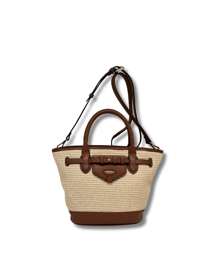Bar Harbour Mini in Raffia & Tan Grain – Barkworth Reeve