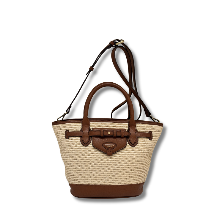 Bar Harbour Mini in Raffia & Tan Grain
