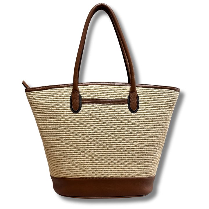 Bar Harbour in Raffia & Tan Grain