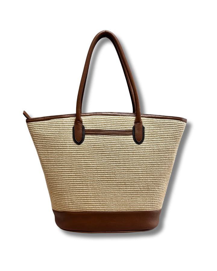 Bar Harbour in Raffia & Tan Grain