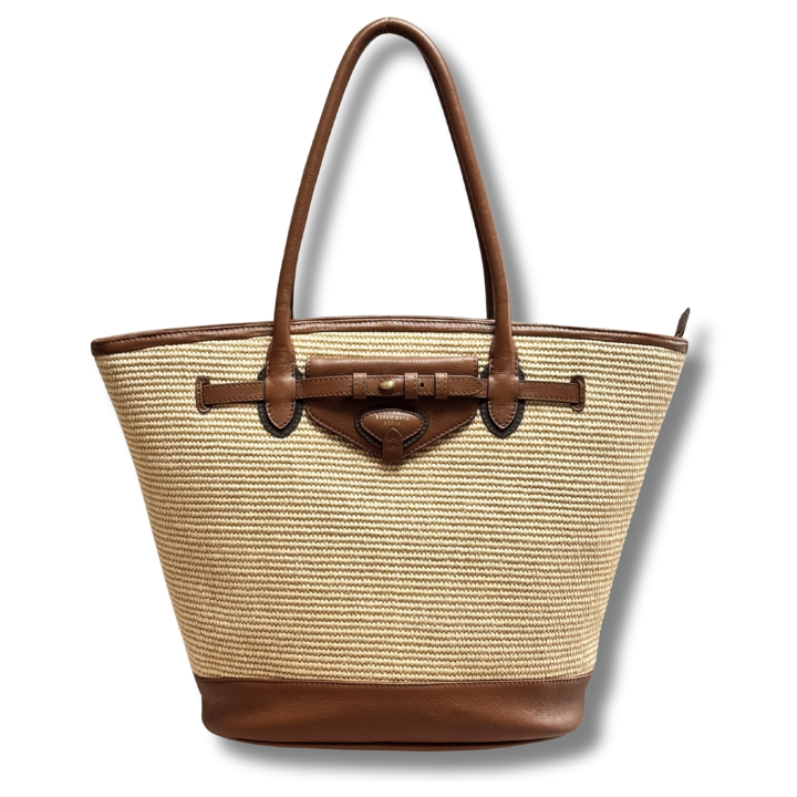 Bar Harbour in Raffia & Tan Grain