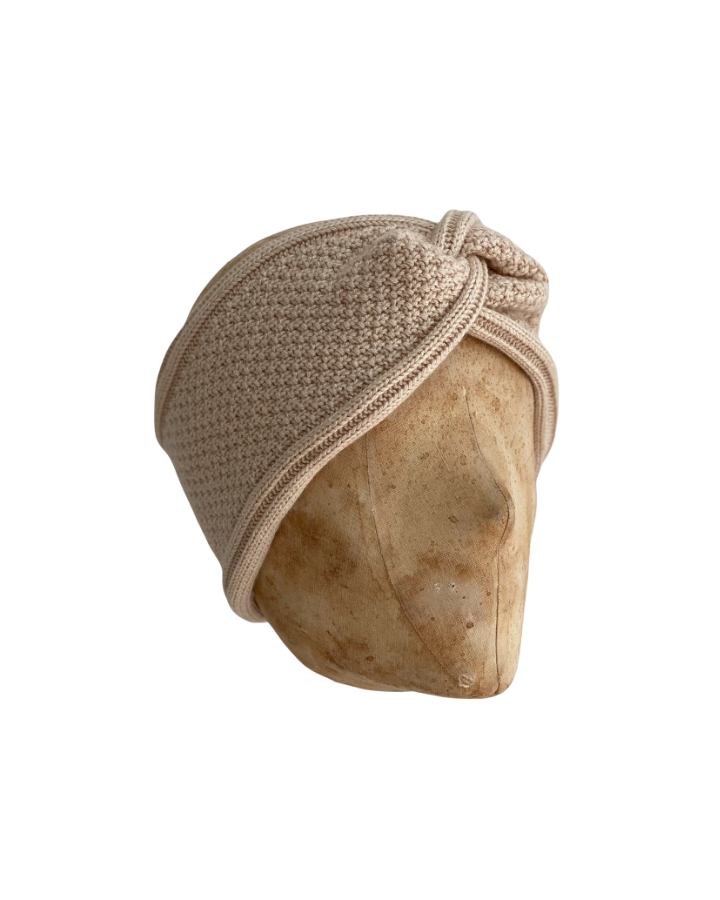 Moss Knit Headband in Cream