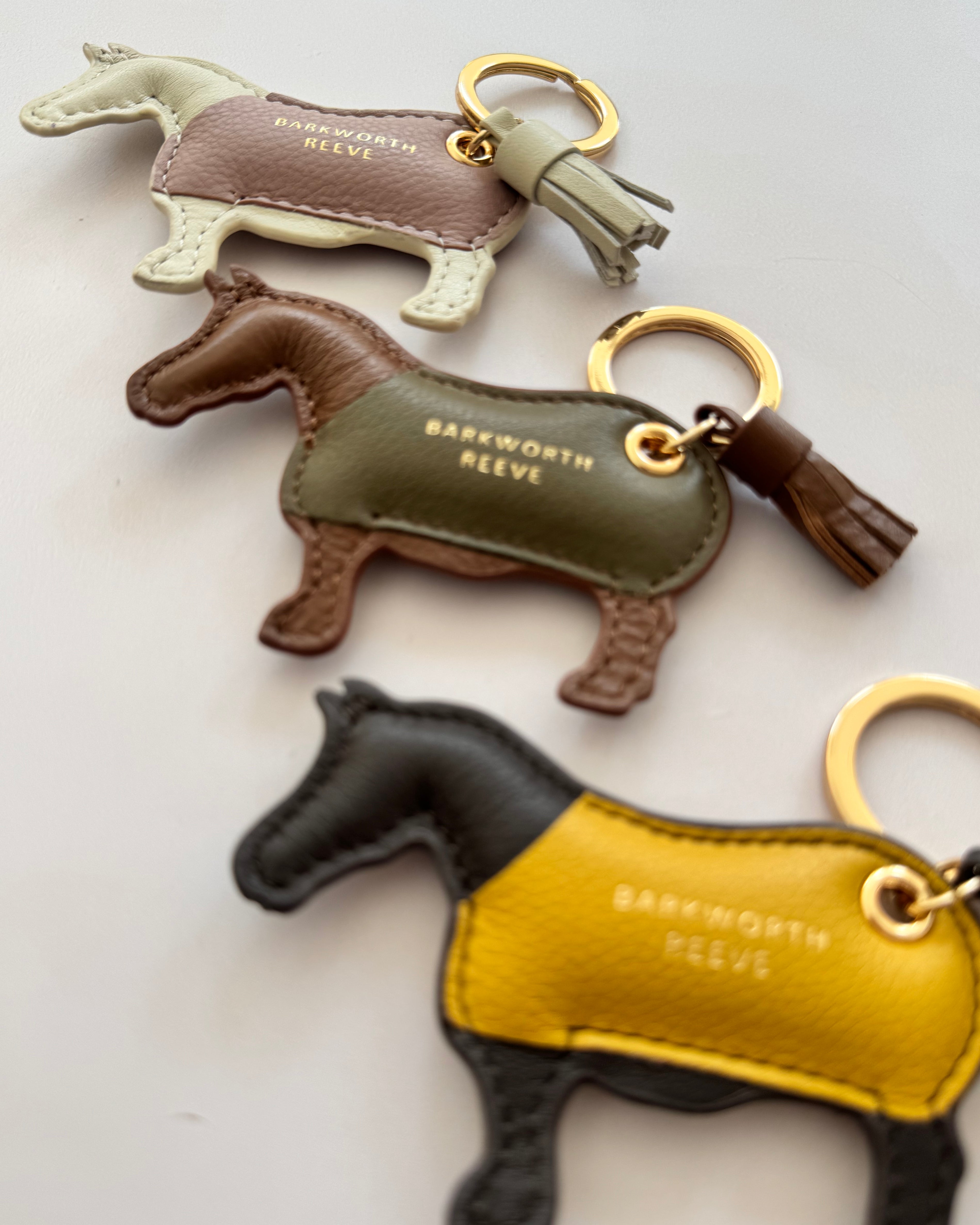 Milton Pony Keyring in Brown Bay & Caramel