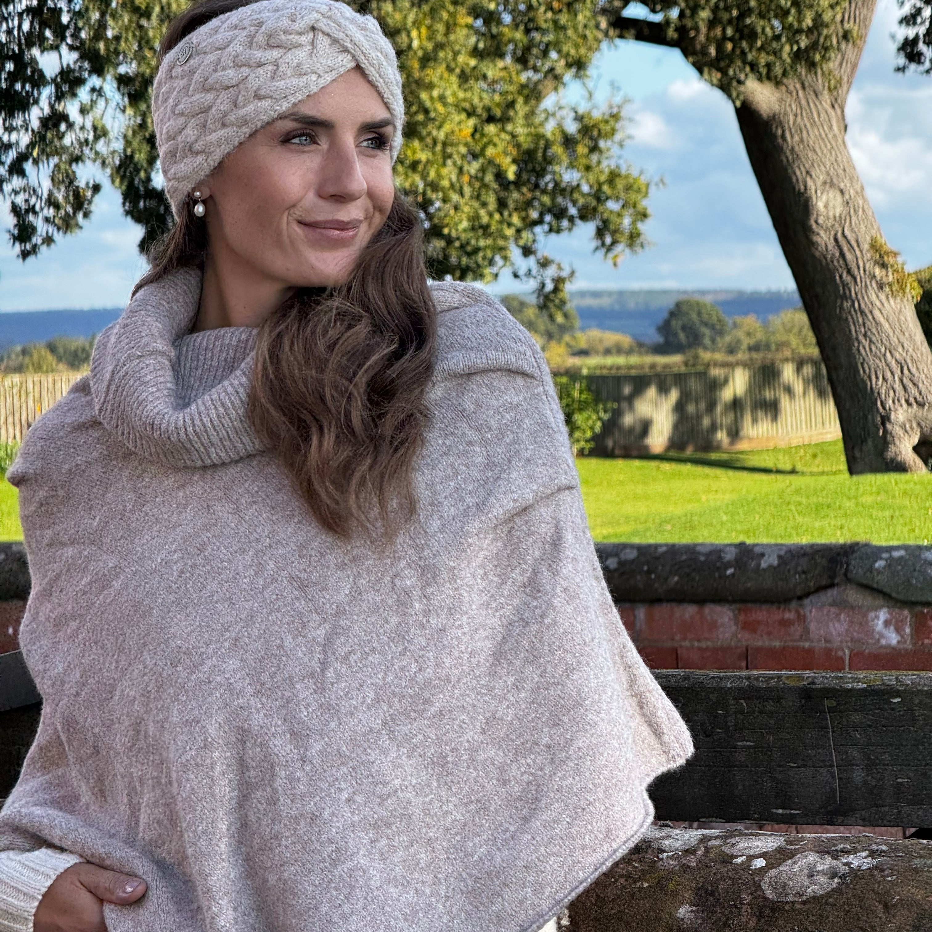 Hodges Knitted Headband in Oat Marl