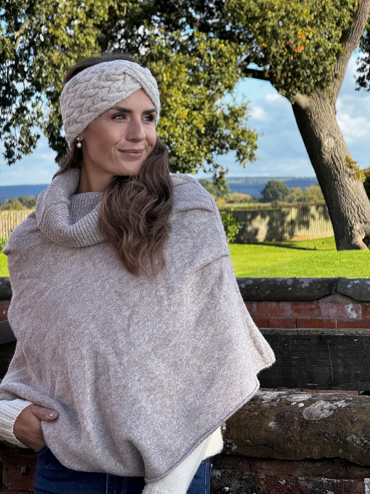 Hodges Knitted Headband in Oat Marl