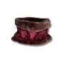 Wilding Reversible Velvet & Faux Fur Snood in Merlot & Chocolate