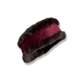 Wilding Reversible Velvet & Faux Fur Headband in Merlot & Chocolate