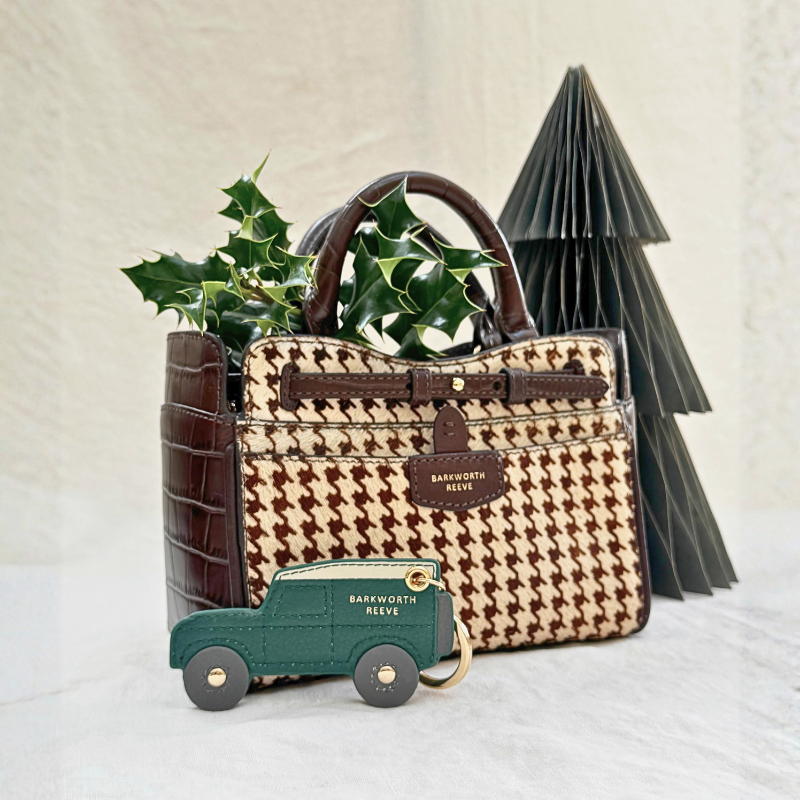 Ambridge Mini in Houndstooth Hair on Hide