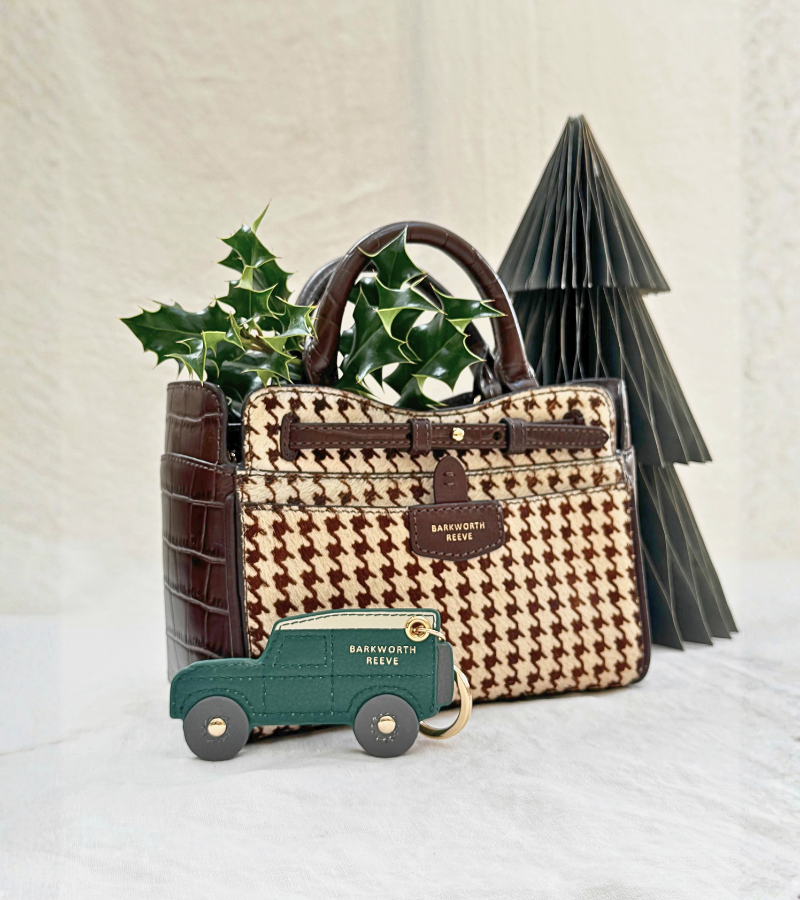 Ambridge Mini in Houndstooth Hair on Hide