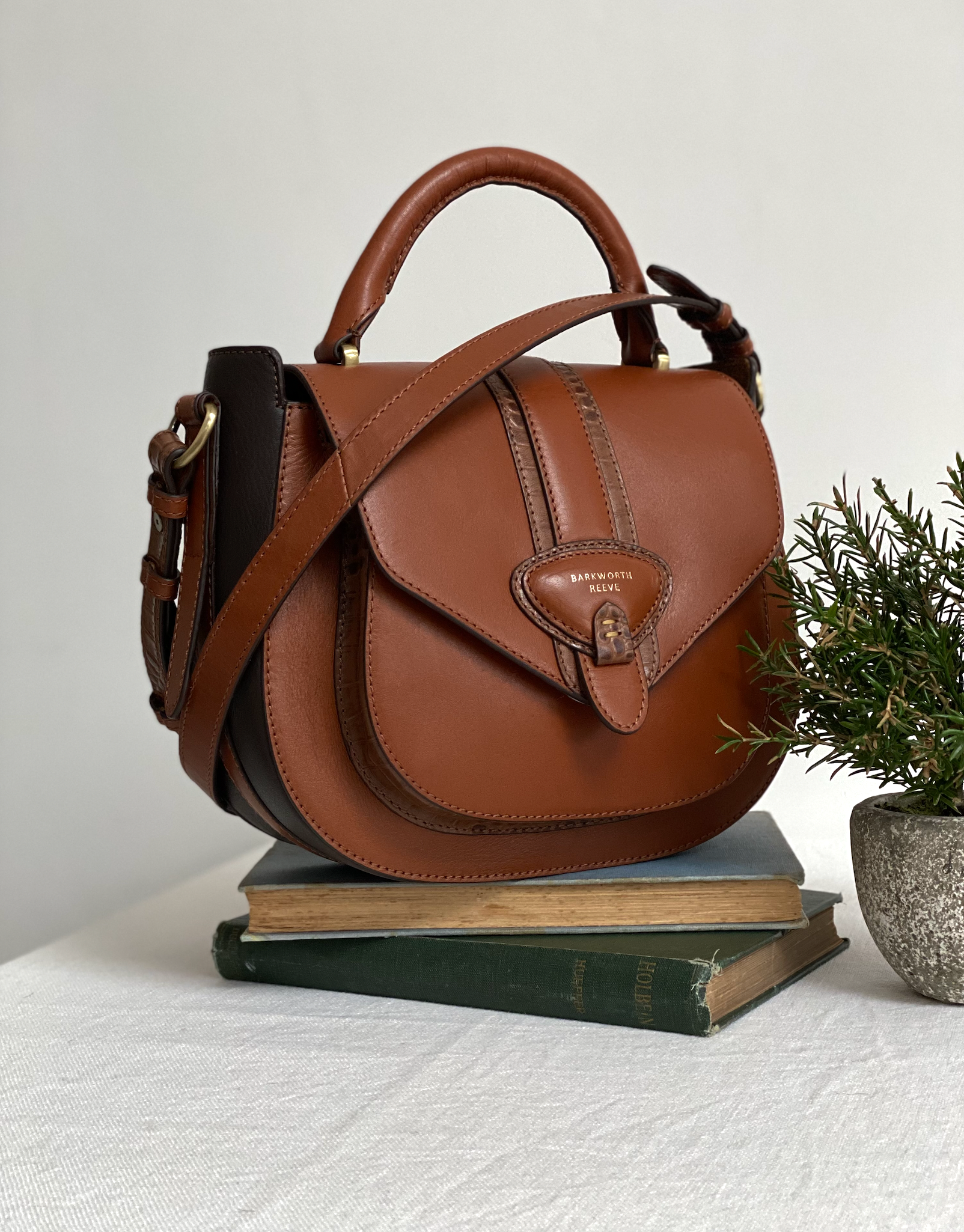 Leather Slouch Bag Saddle Brown