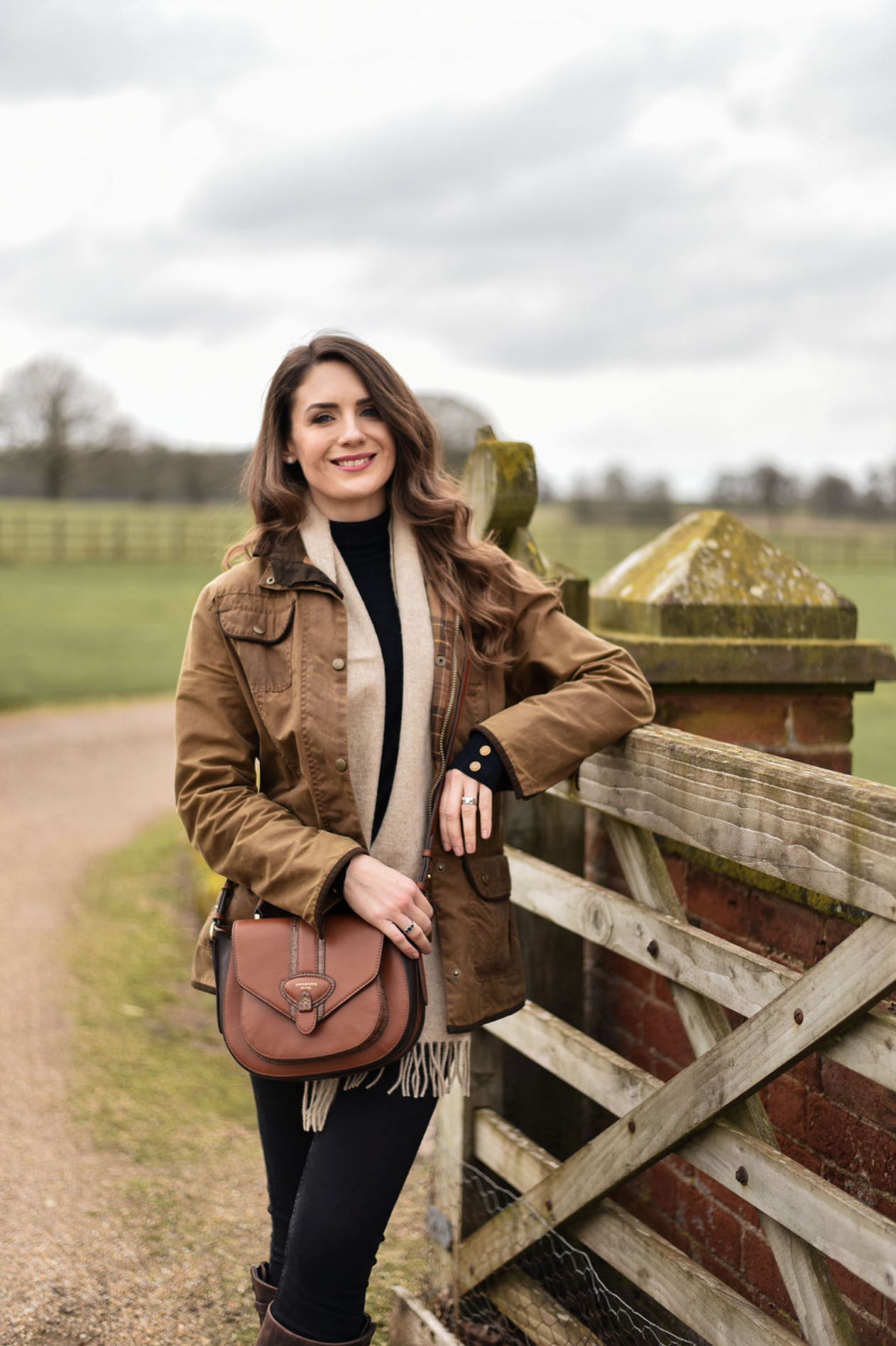 Belton Saddle Bag in Tan Leather with Adjustable & Detachable Shoulder Strap