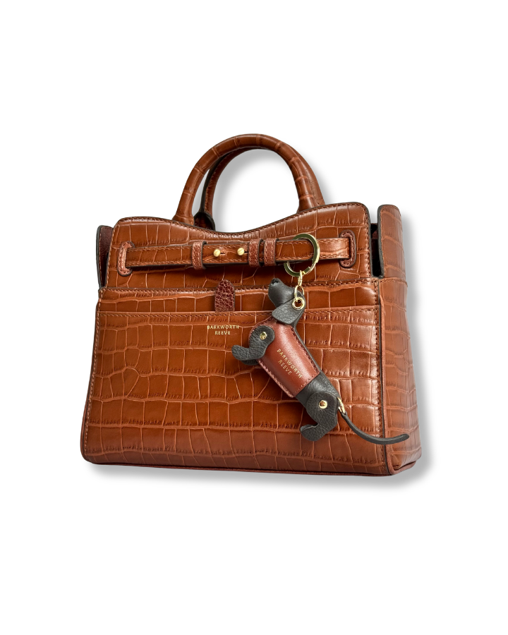Ambridge in Tan Croc Embossed Leather