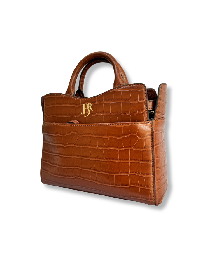 Ambridge in Tan Croc Embossed Leather