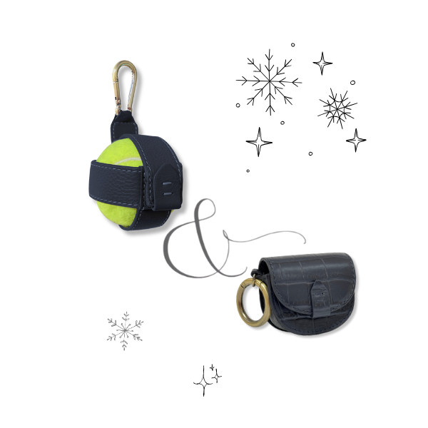 Dog Gift Set: Ball Holder & Treat Pouch Set