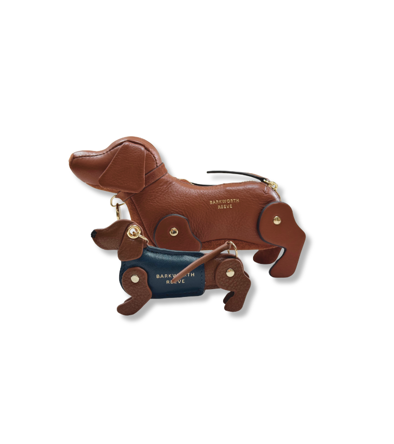 Mini Tan Sausage Dog Gift Set (Doogle Purse & Keyring).