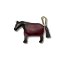Pony Coin Purse in Chocolate & Deep Pink