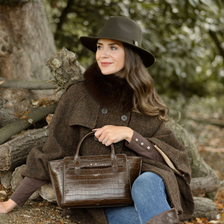 Thimbley Waxed Fedora in Olive