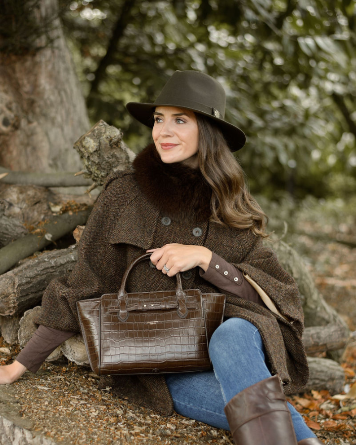 Thimbley Waxed Fedora in Olive